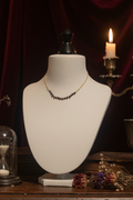 Red Alchemist - Filigrane Kette mit Granat (Upcycling)
